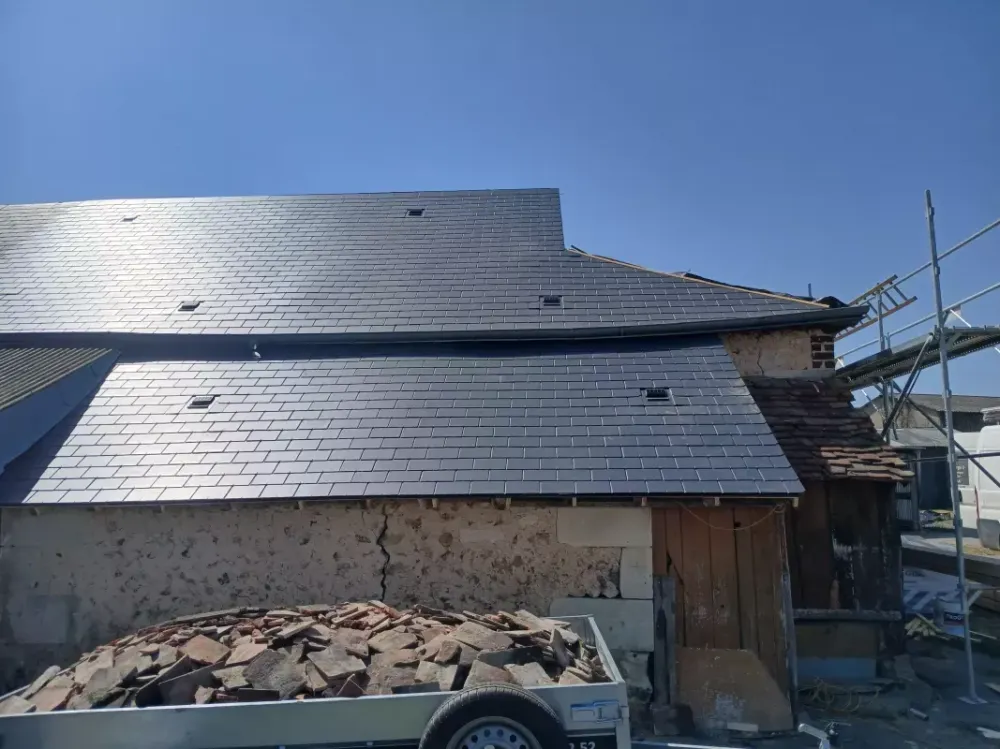 rénovation de couverture à Chemillé-sur-Dême